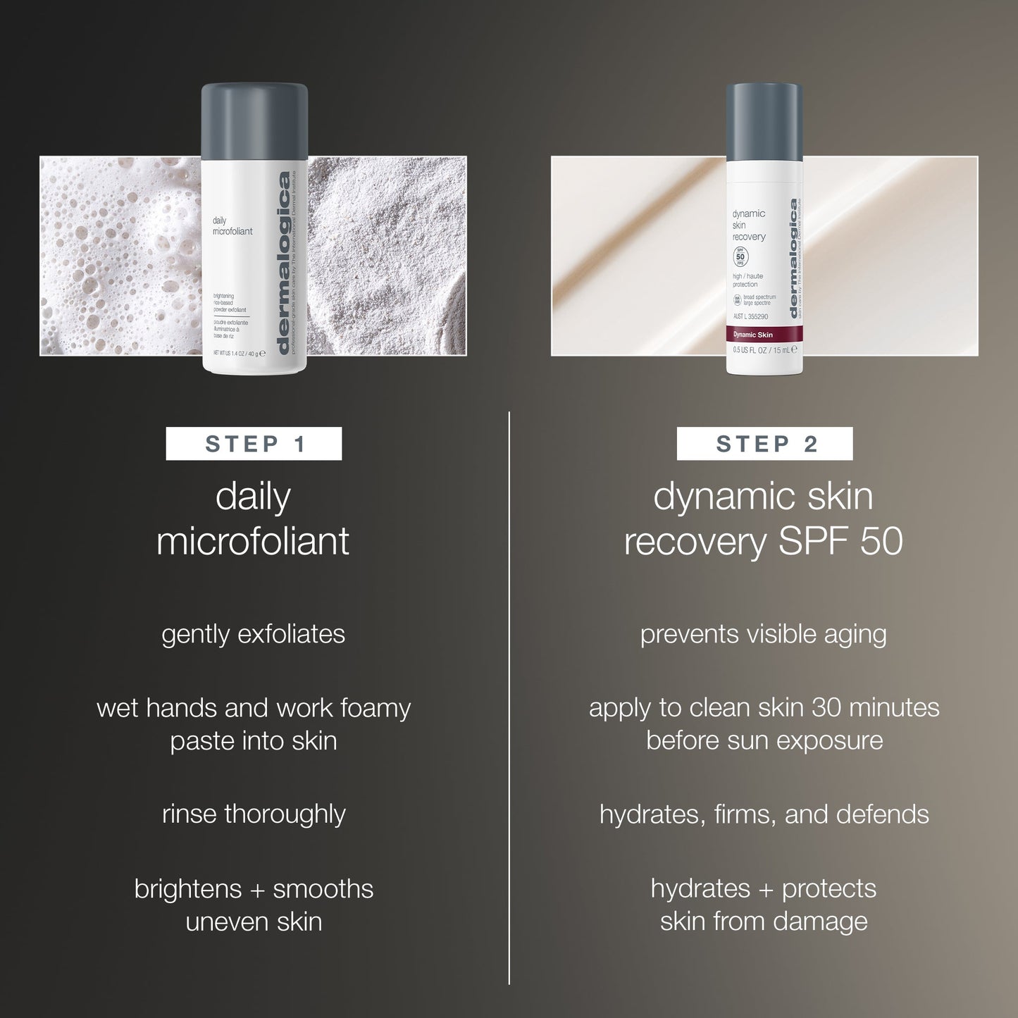 skin transformation duo steps
