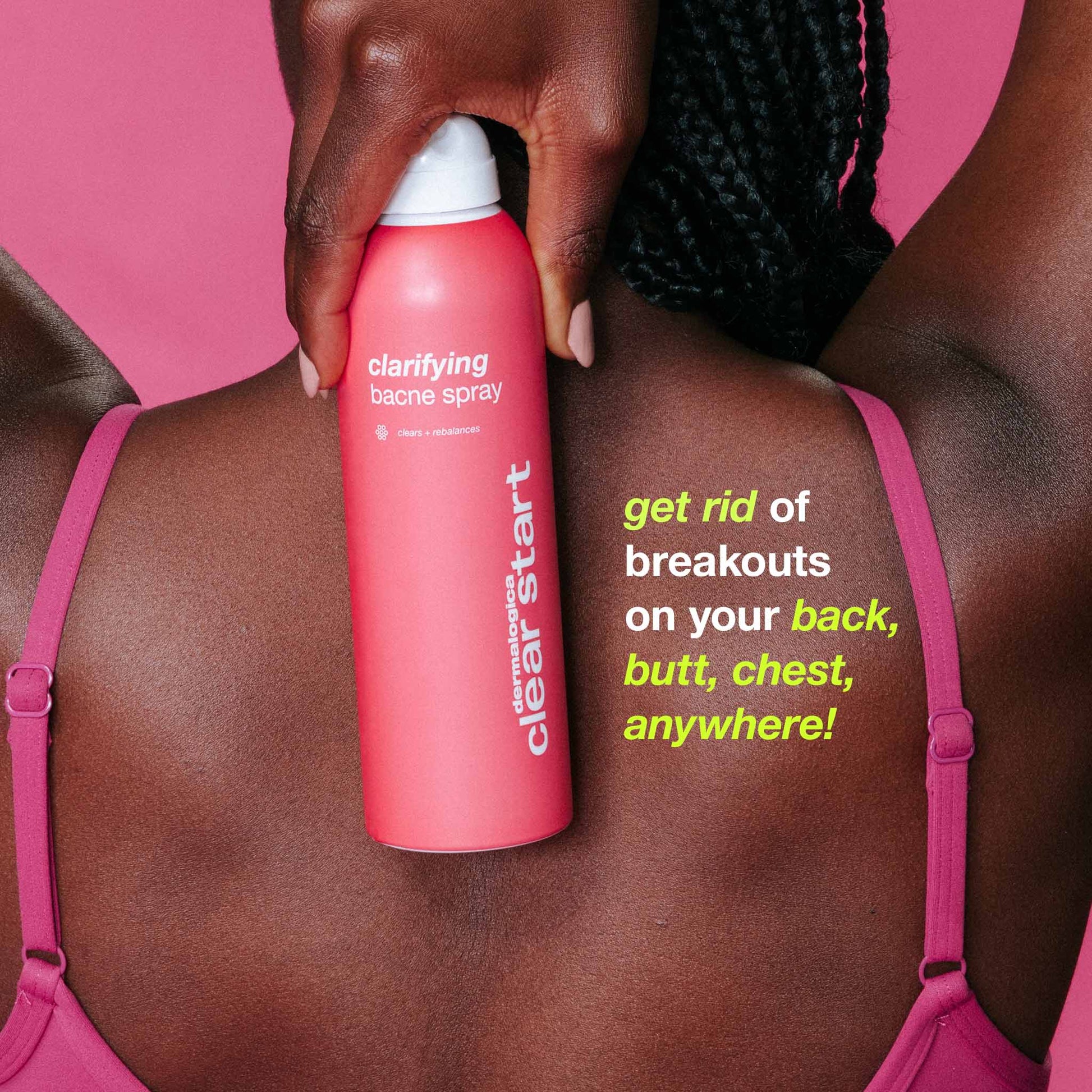 clarifying bacne spray get rid of breakouts