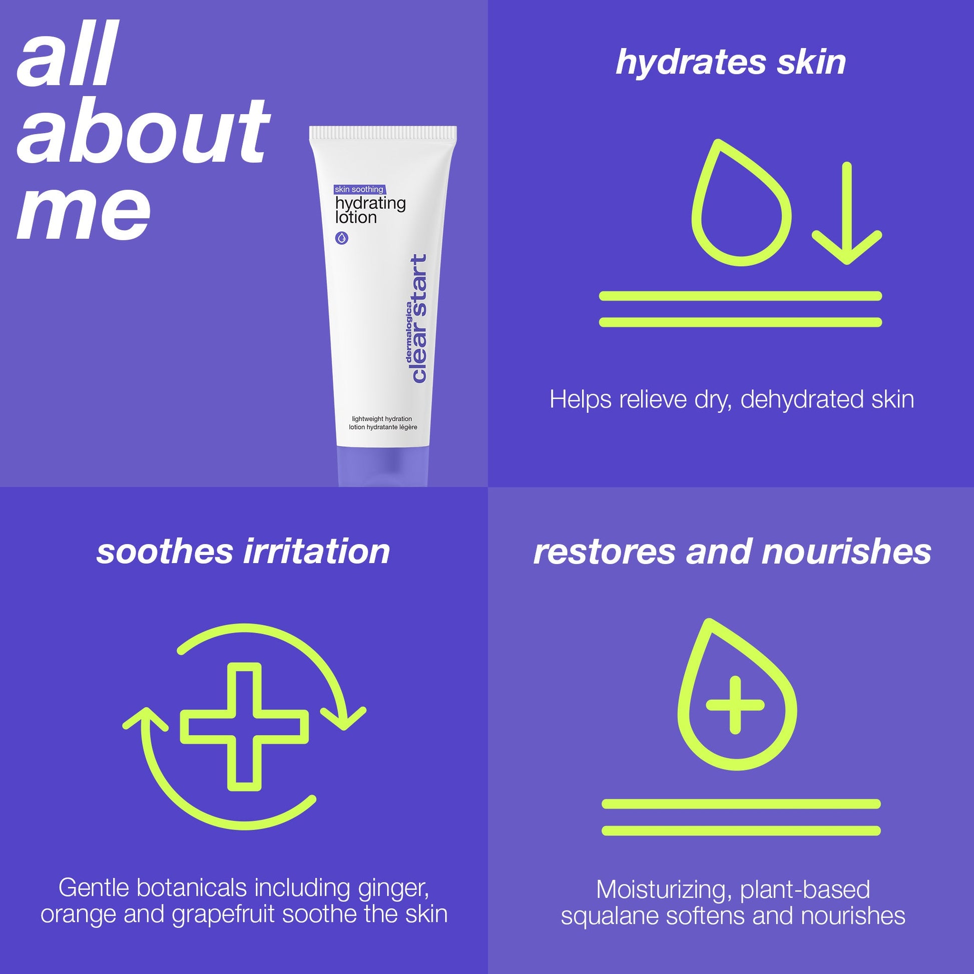 skin soothing hydrating lotion all about me