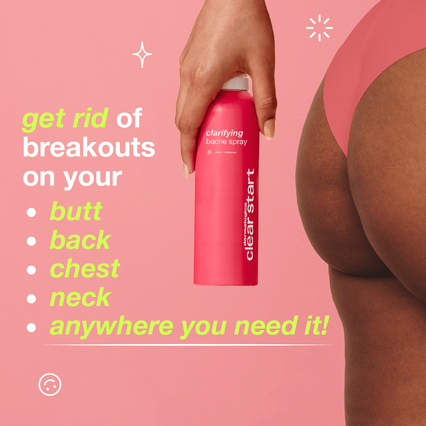 clarifying bacne spray where to use