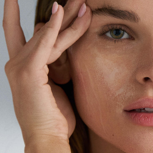 Dermalogica micellar prebiotic precleanse bottle with text on a white background with listed benefits