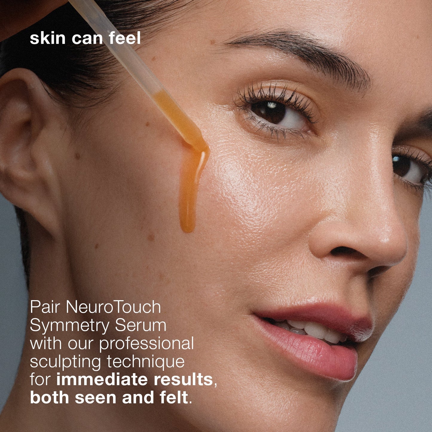 model applying neurotouch symmetry serum