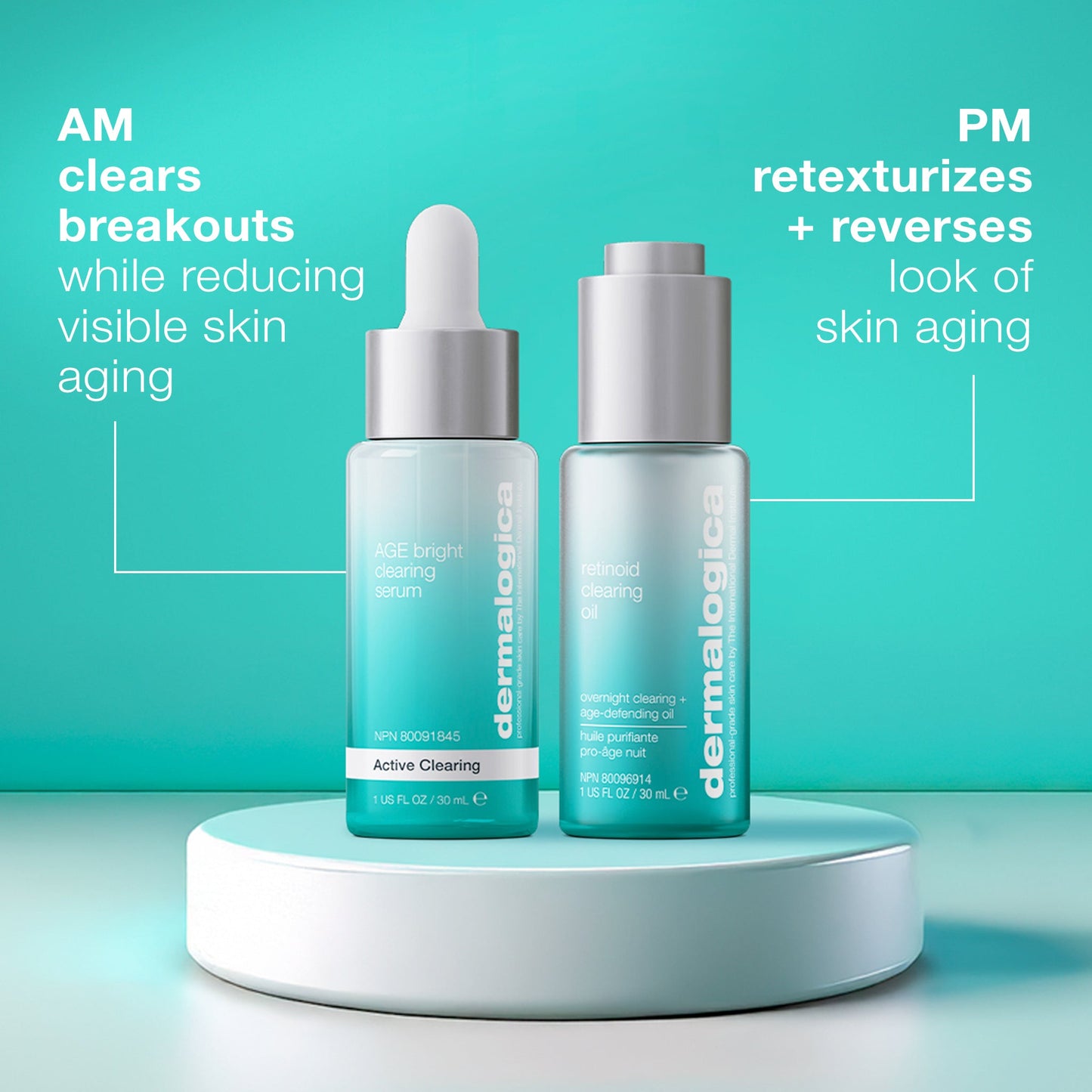 age bright clearing serum product pair