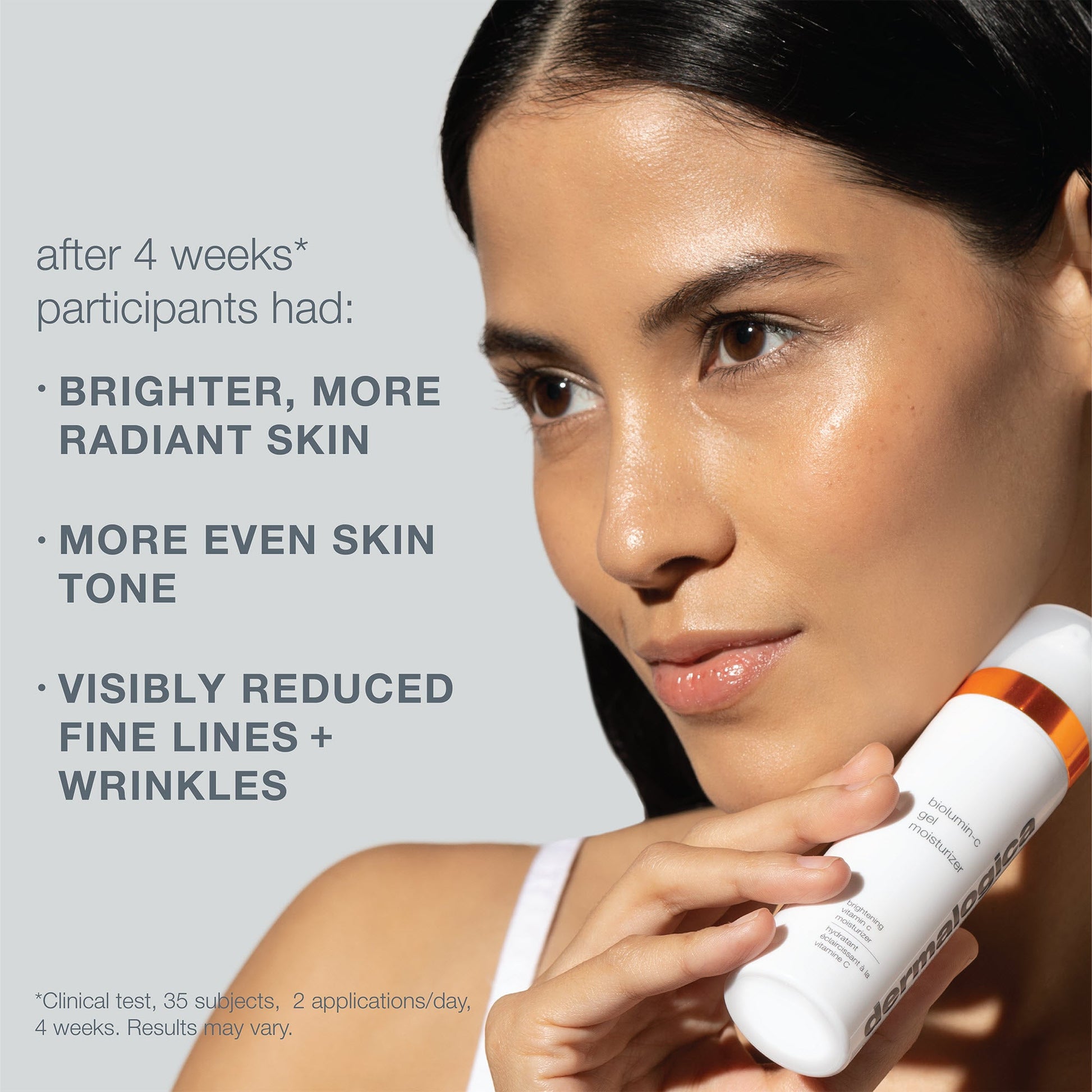 biolumin-c gel moisturizer clinical claim
