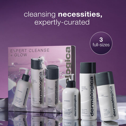 expert cleanse + glow set (3 full-sizes)
