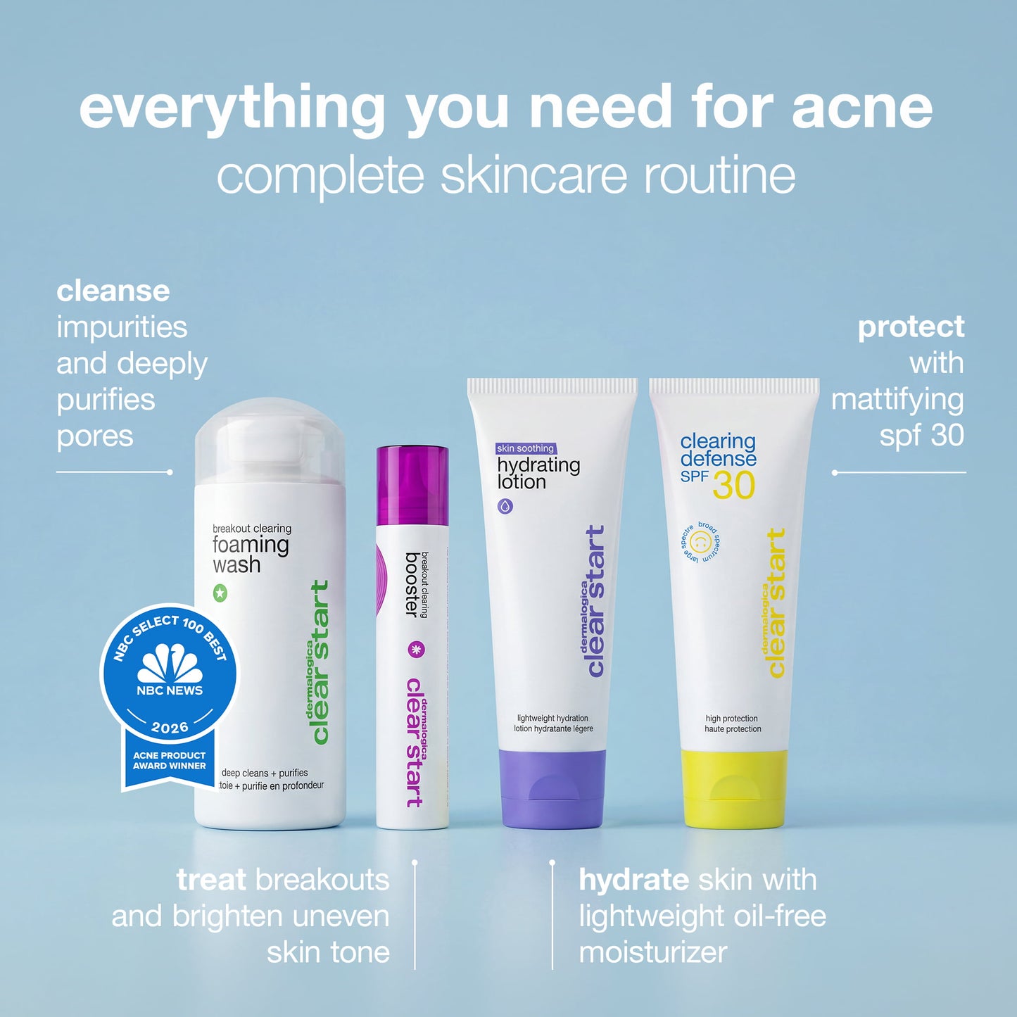 acne essentials set everything you need for acne kit contents 