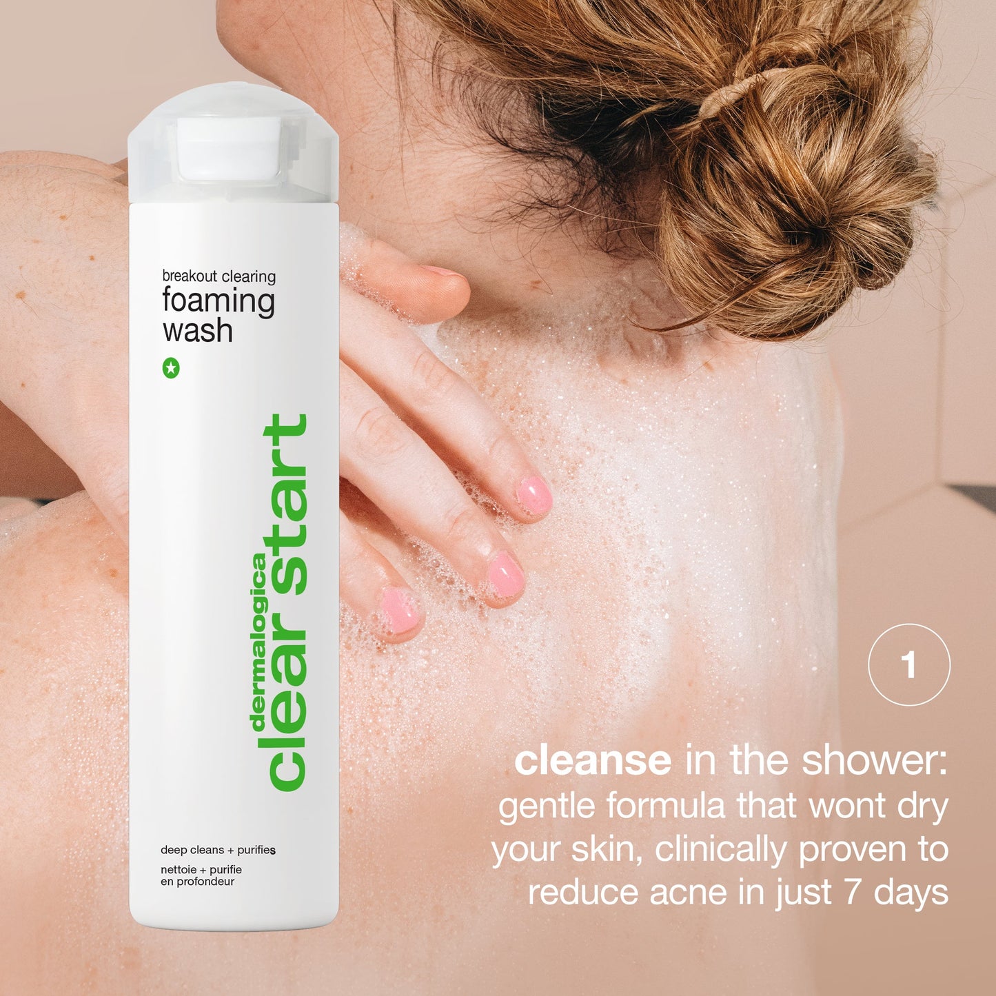 breakout clearing foaming wash cleanse 
