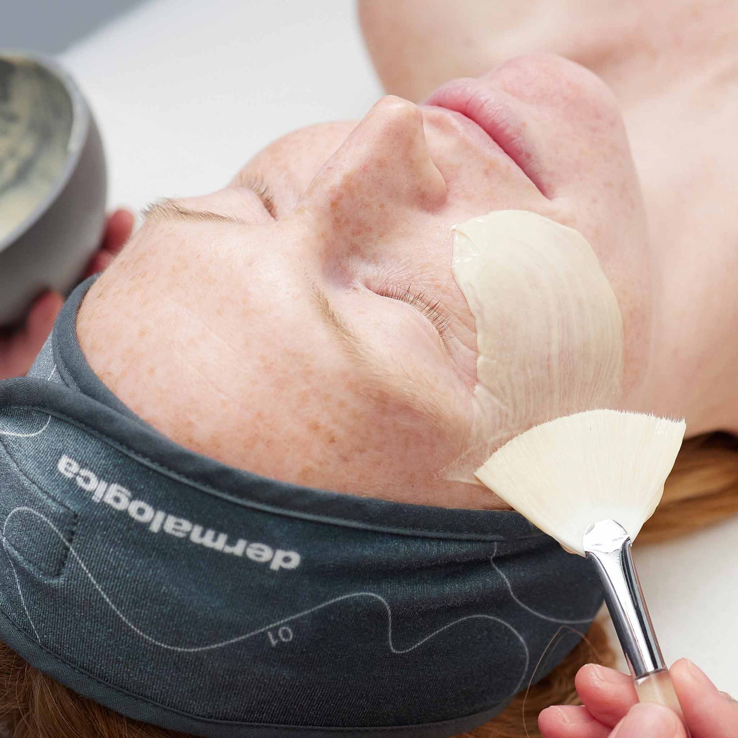 client receiving treatment 