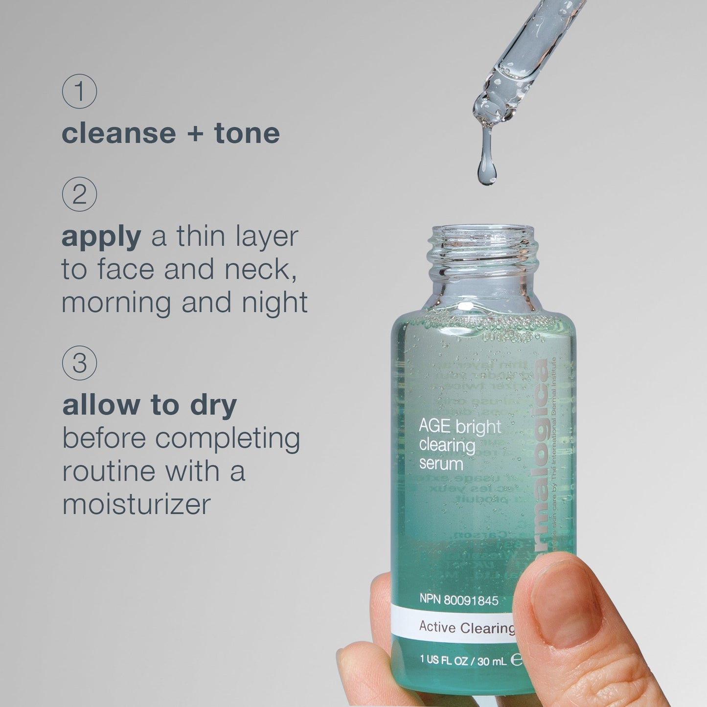 age bright clearing serum how to use 