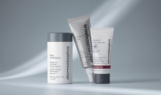 daily microfoliant, multivitamin power firm, and dynamic skin recovery spf50 minis
