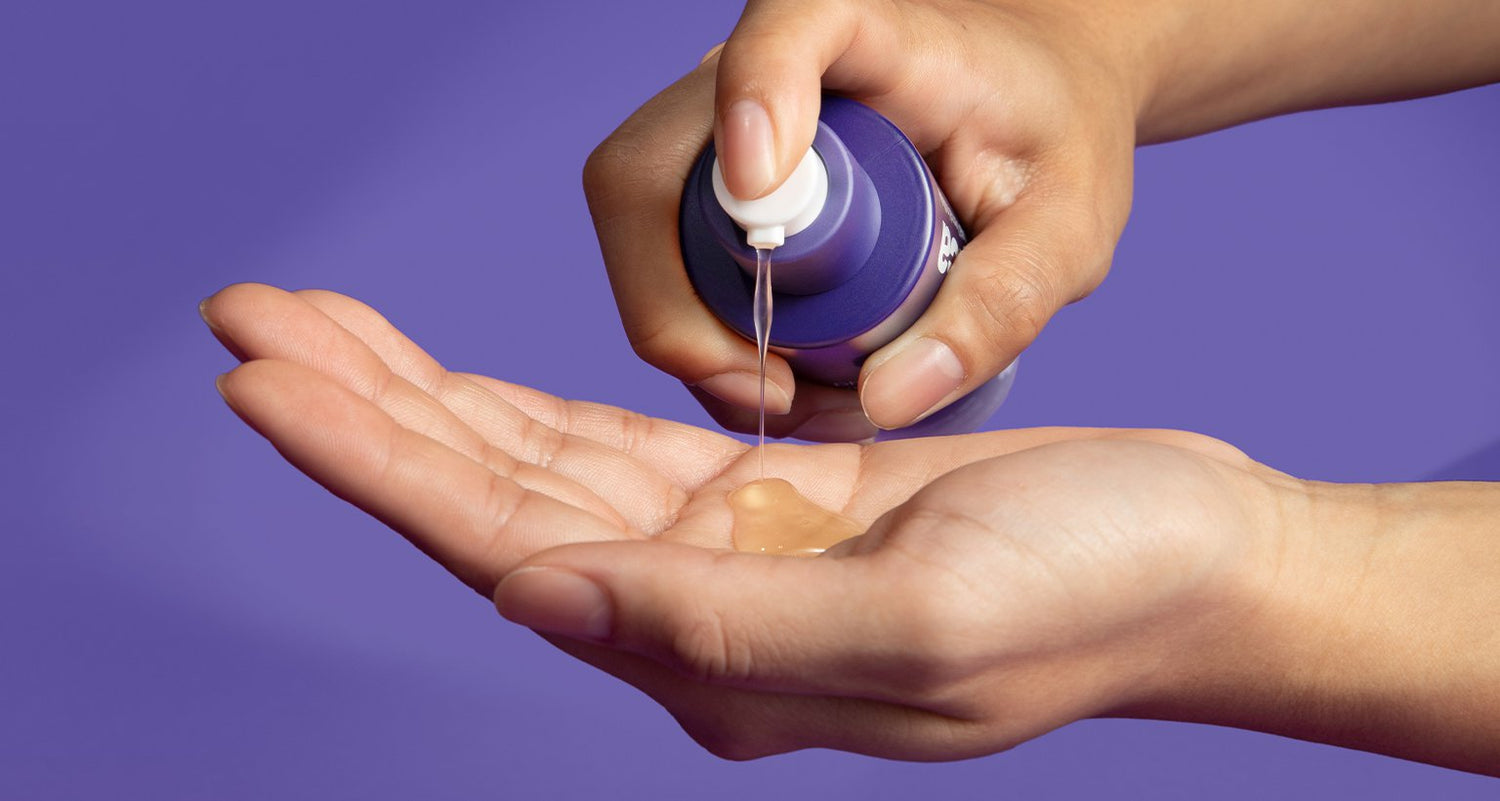 phyto nature e² being dispensed into hands