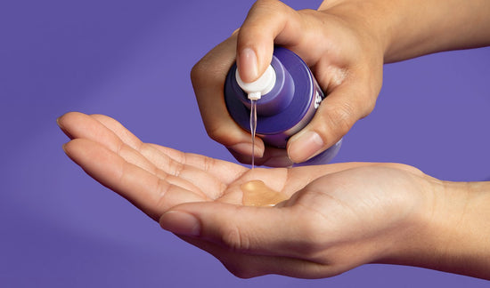 phyto nature e² being dispensed into hands