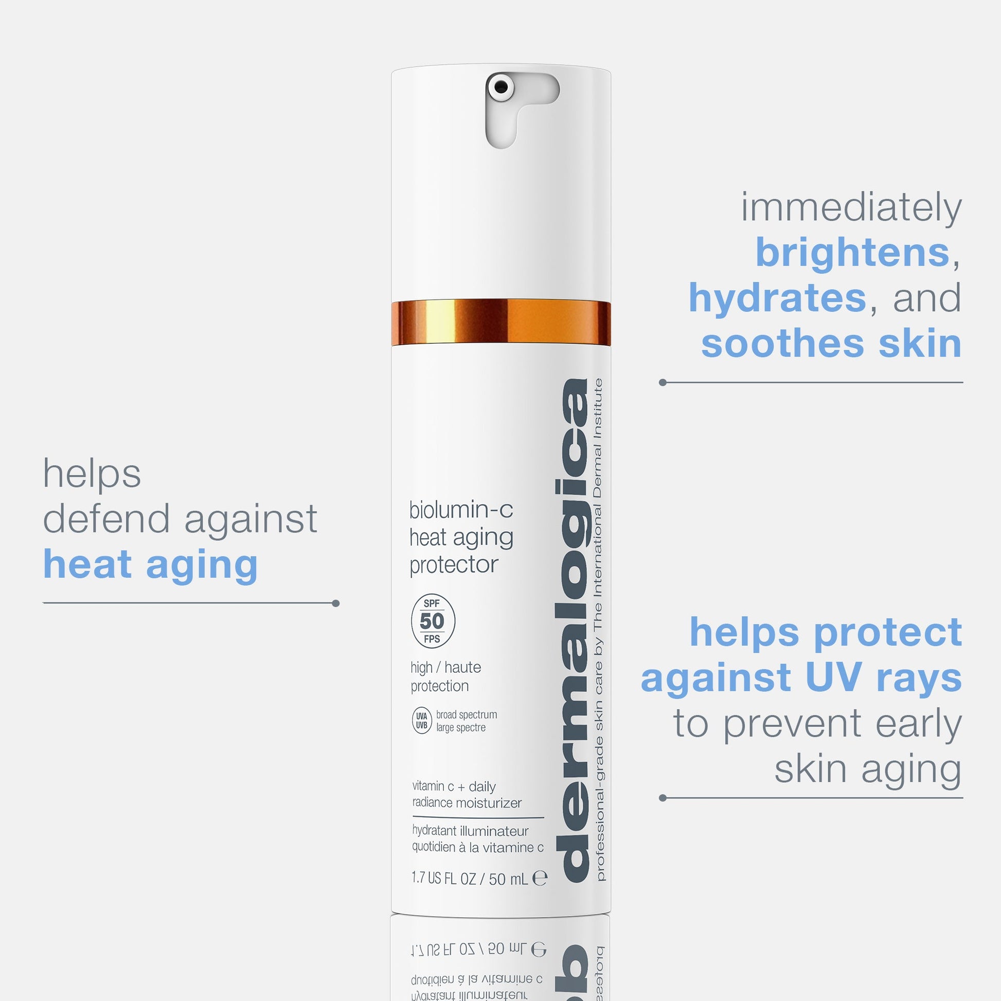 biolumin-c heat aging protector spf50 benefits