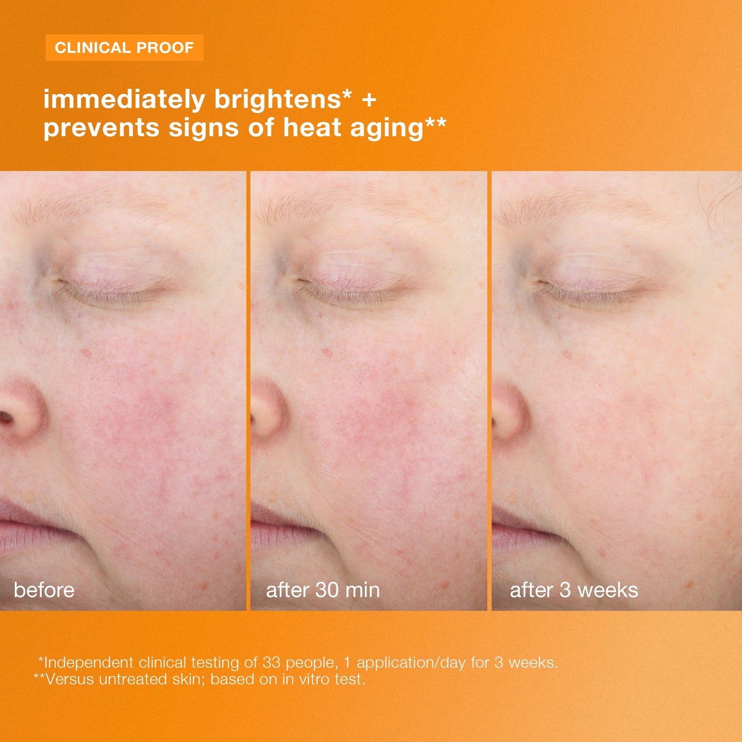 biolumin-c heat aging protector spf50 clinical 