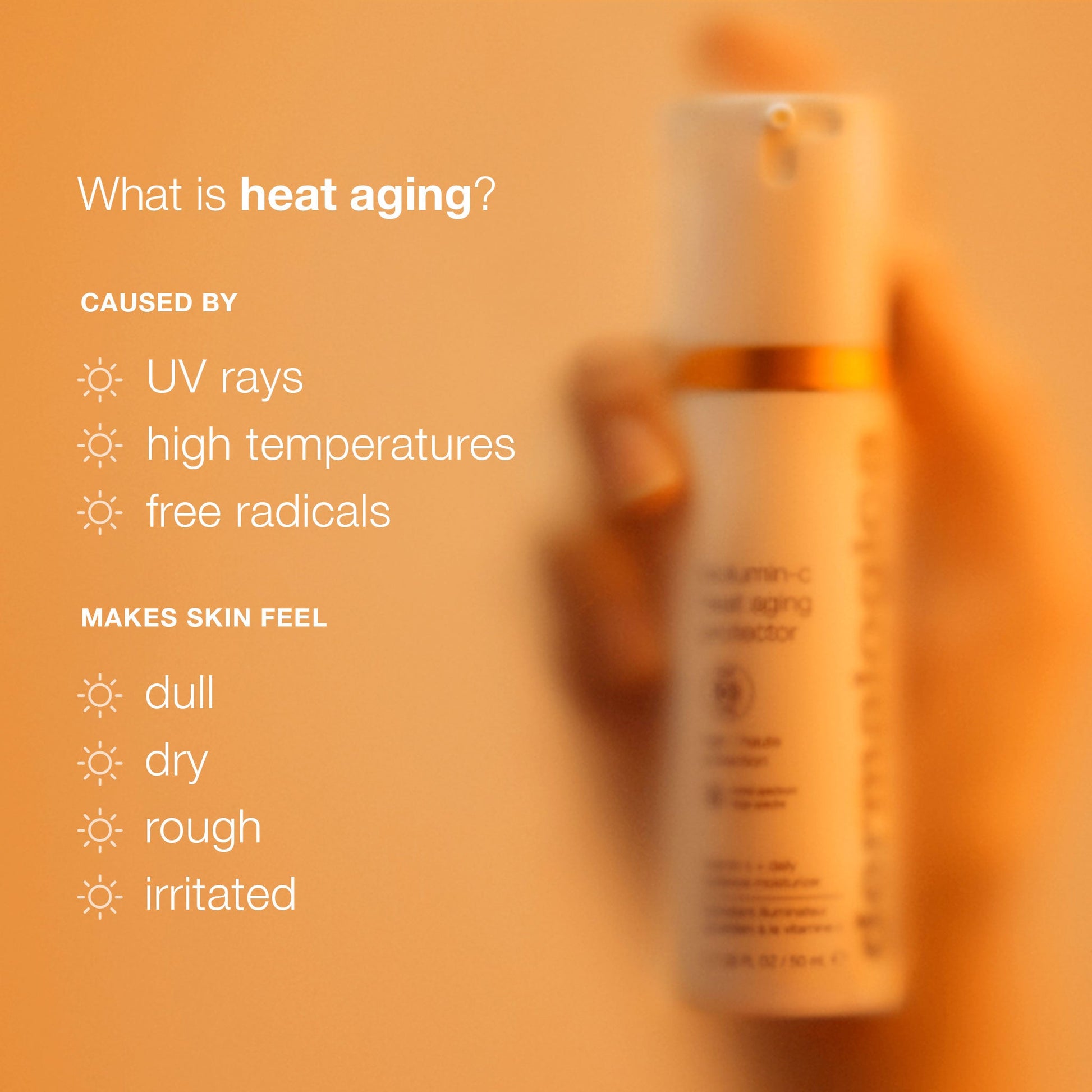 biolumin-c heat aging protector spf50 what is heat aging