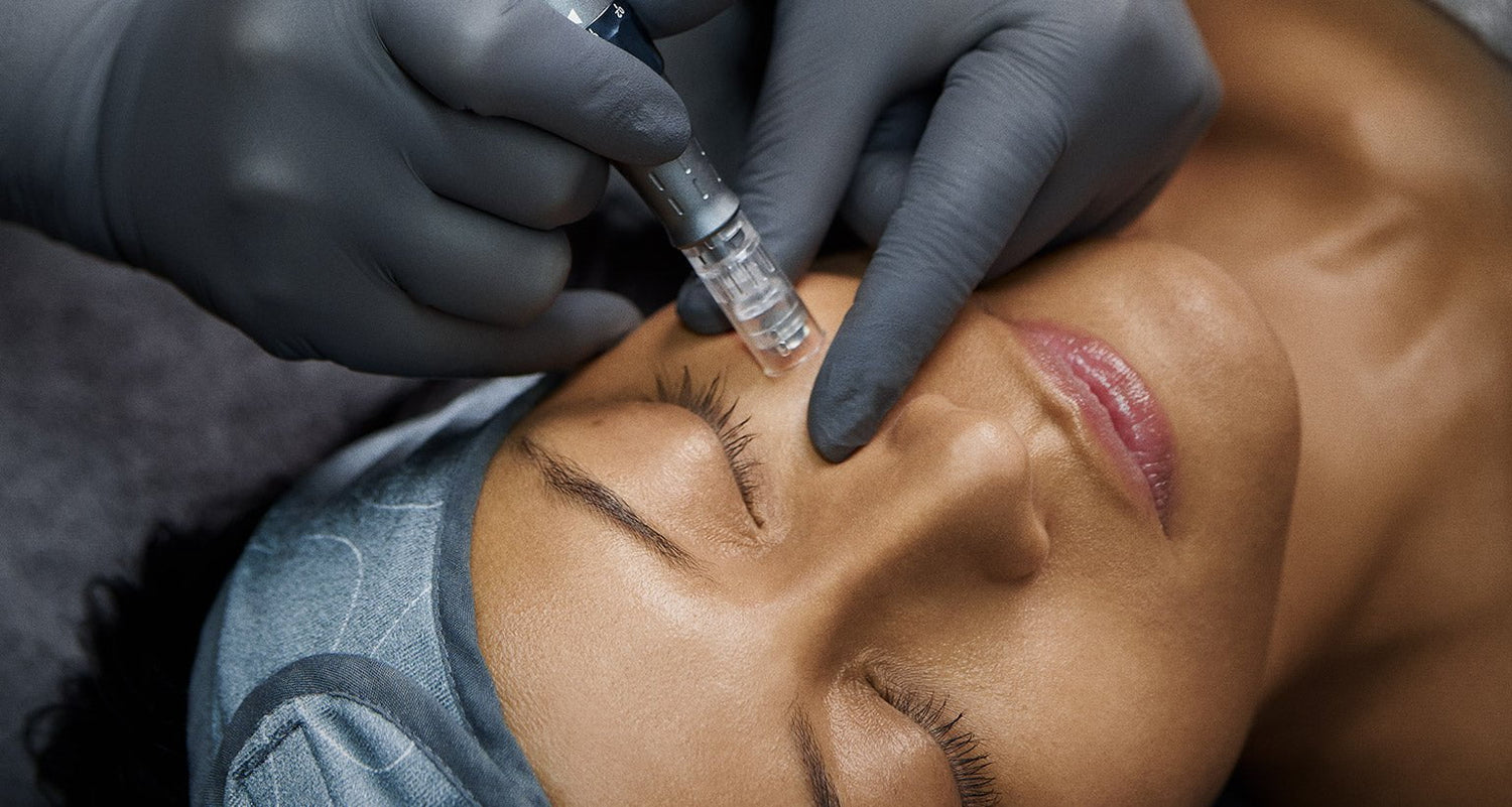 model receiving treatment