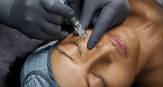 model receiving treatment