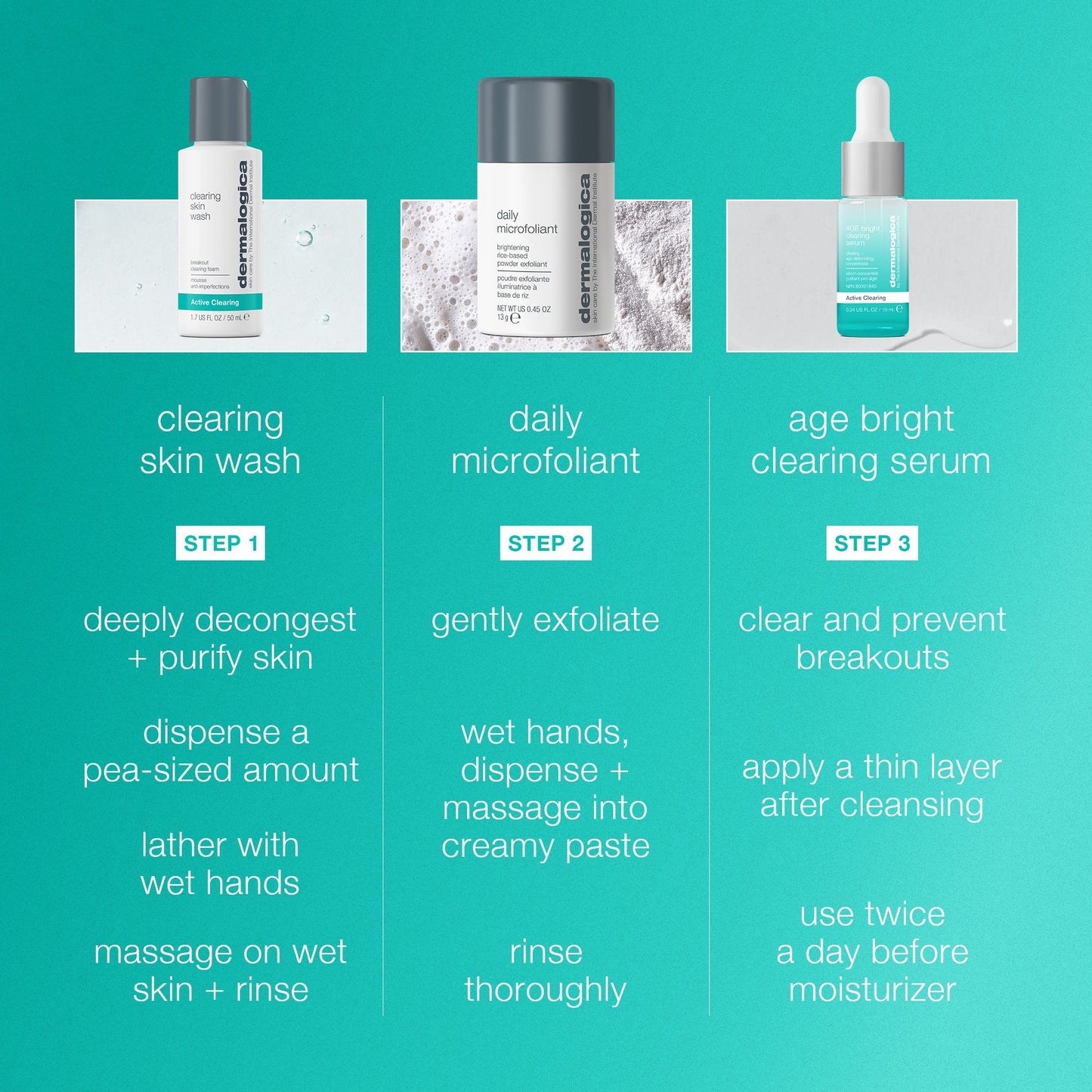 clear and brighten kit steps how to use 