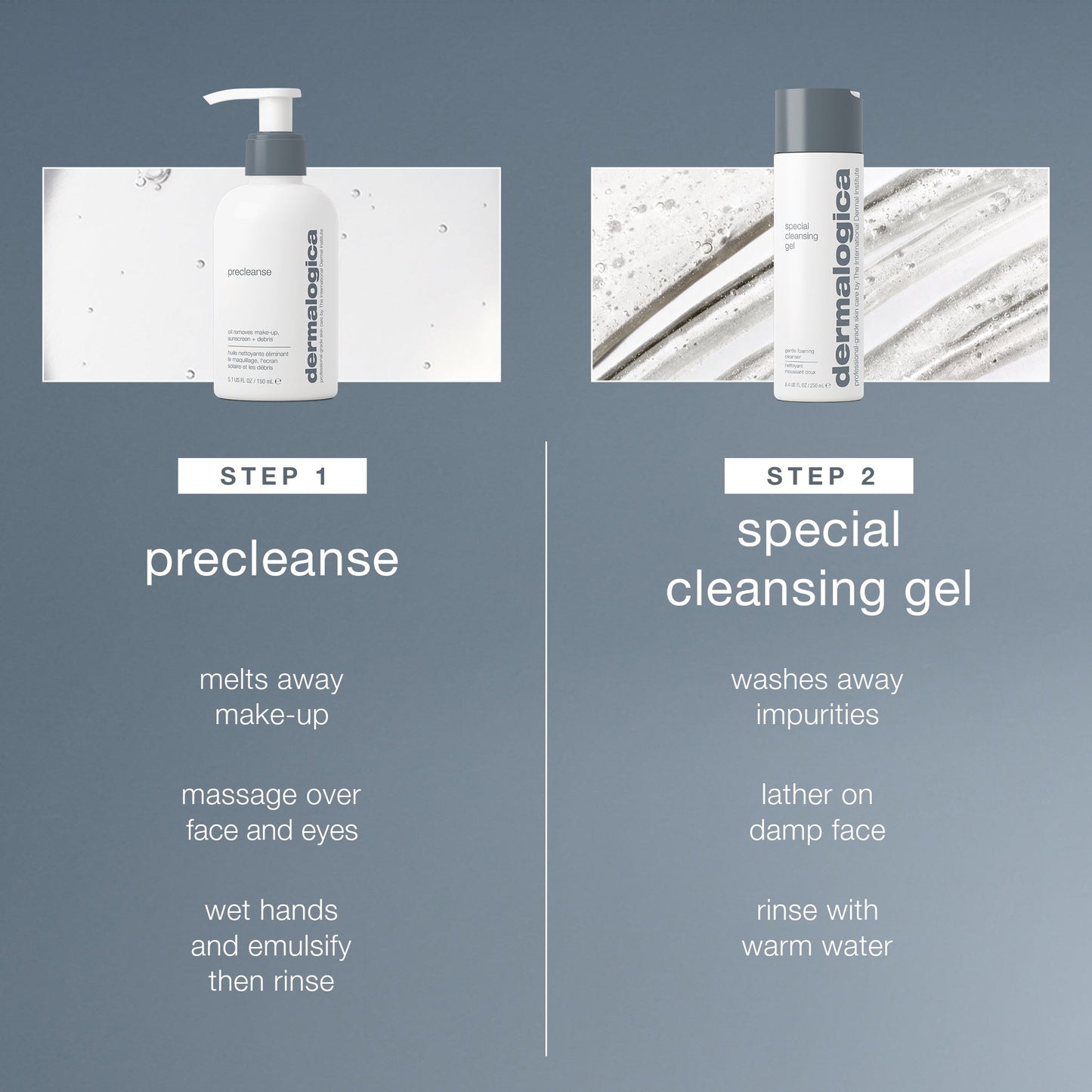 double cleanse set steps 