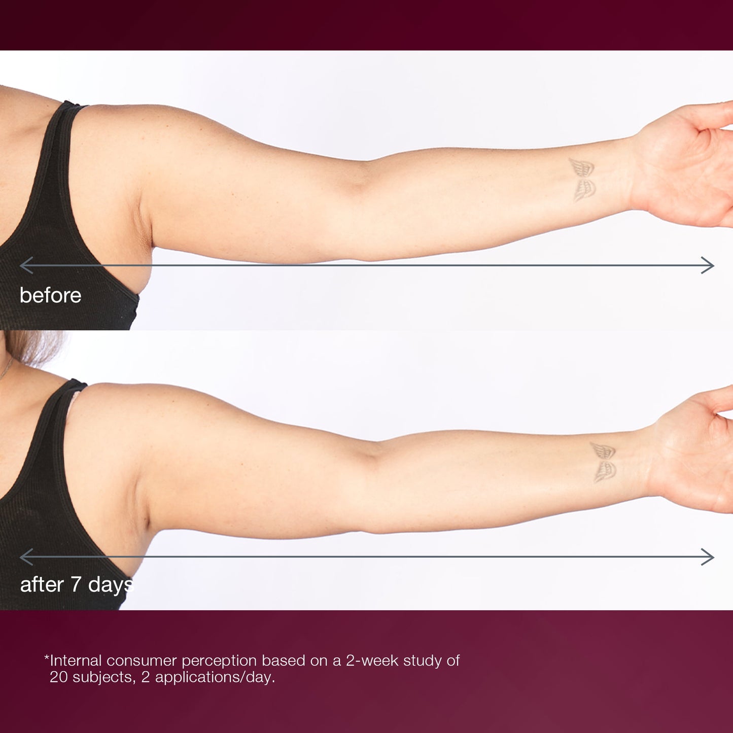 dynamic skin sculptor body serum before and after 