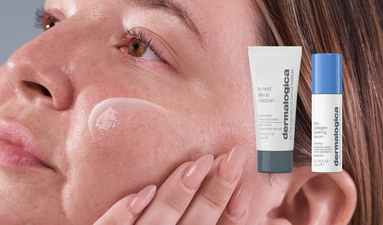  sound sleep cocoon and pro-collagen banking serum and model 