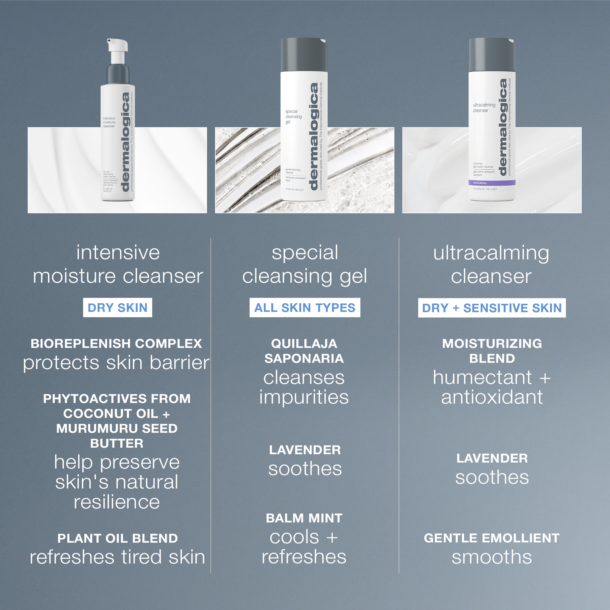 Intensive Moisture Cleanser For Dry Skin, Moisturizing Cleanser