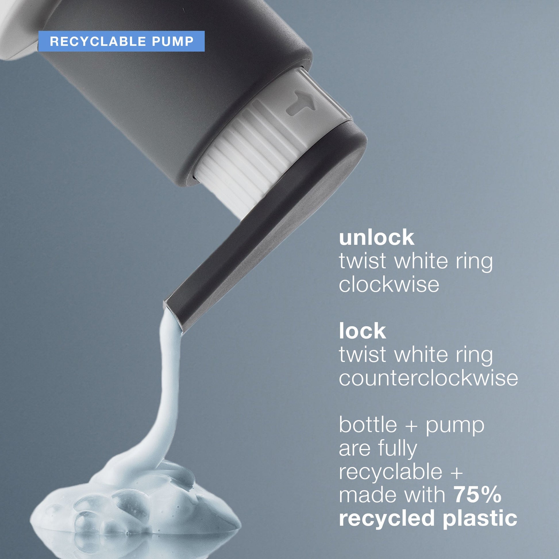 magnetic afterglow cleanser recyclable pump