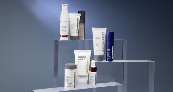 8 dermalogica minis on stands