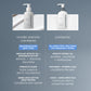 Comparison chart of two skincare cleansers