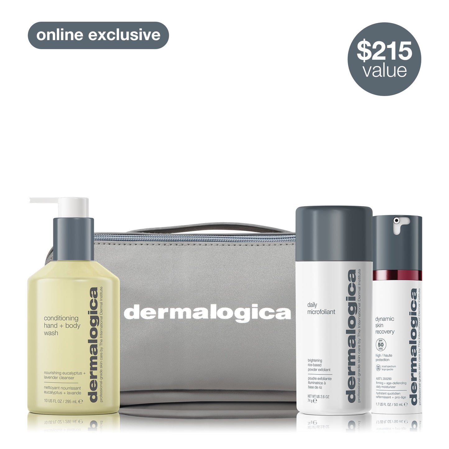 men's face + body set contents 