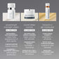 comparison chart of various skin moisturizers