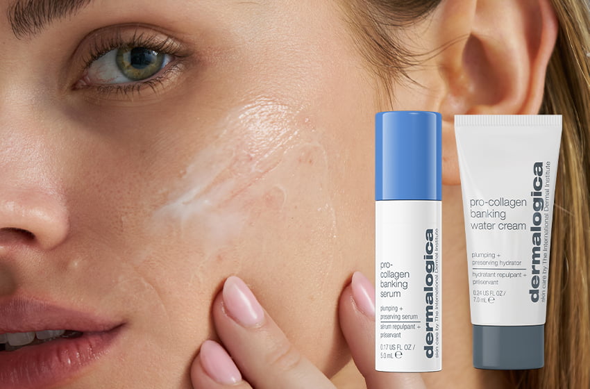 pro-collagen banking serum and pro-collagen banking water cream
