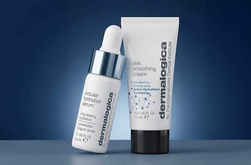 circular hydration serum and skin smoothing cream minis