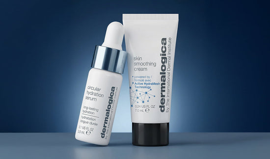 circular hydration serum and skin smoothing cream minis
