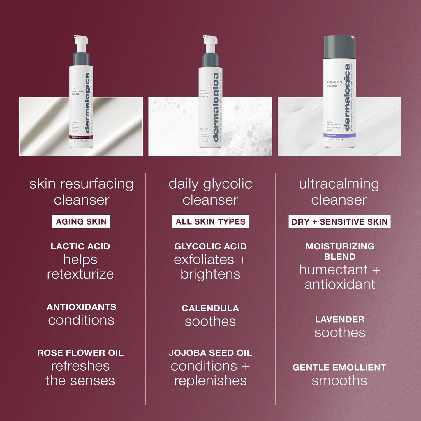skin resurfacing lactic acid cleanser comparison 