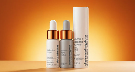 biolumin-c serum, biolumin-c night restore, biolumin-c heat aging protector spf 50