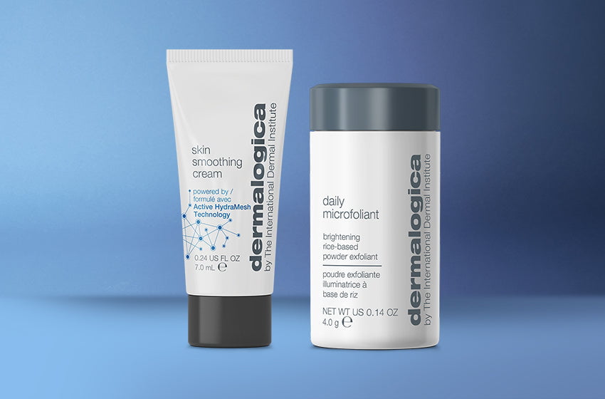skin smoothing cream and daily microfoliant