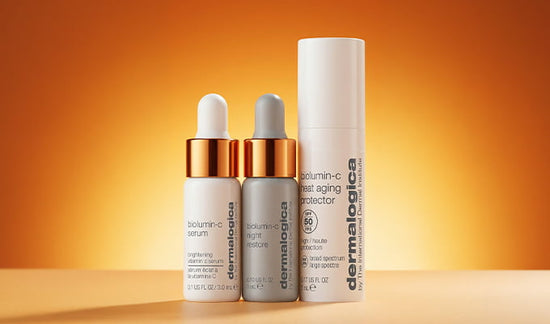 biolumin-c serum, biolumin-c night restore, biolumin-c heat aging protector spf 50