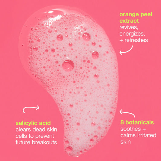 breakout clearing foaming wash 10oz