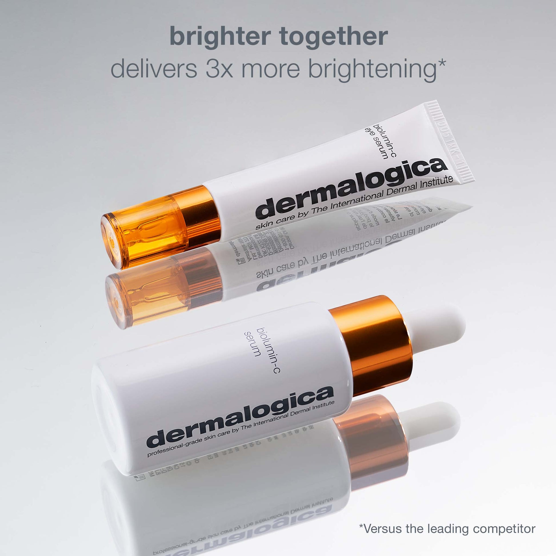 brighter together- delivers 3x more brightening*