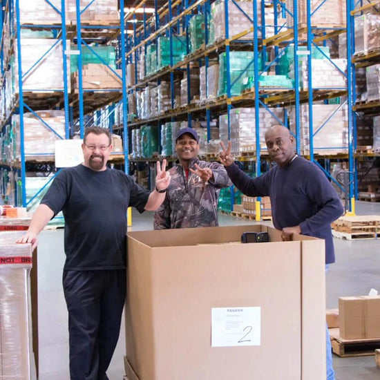 dermalogica employees in warehouse