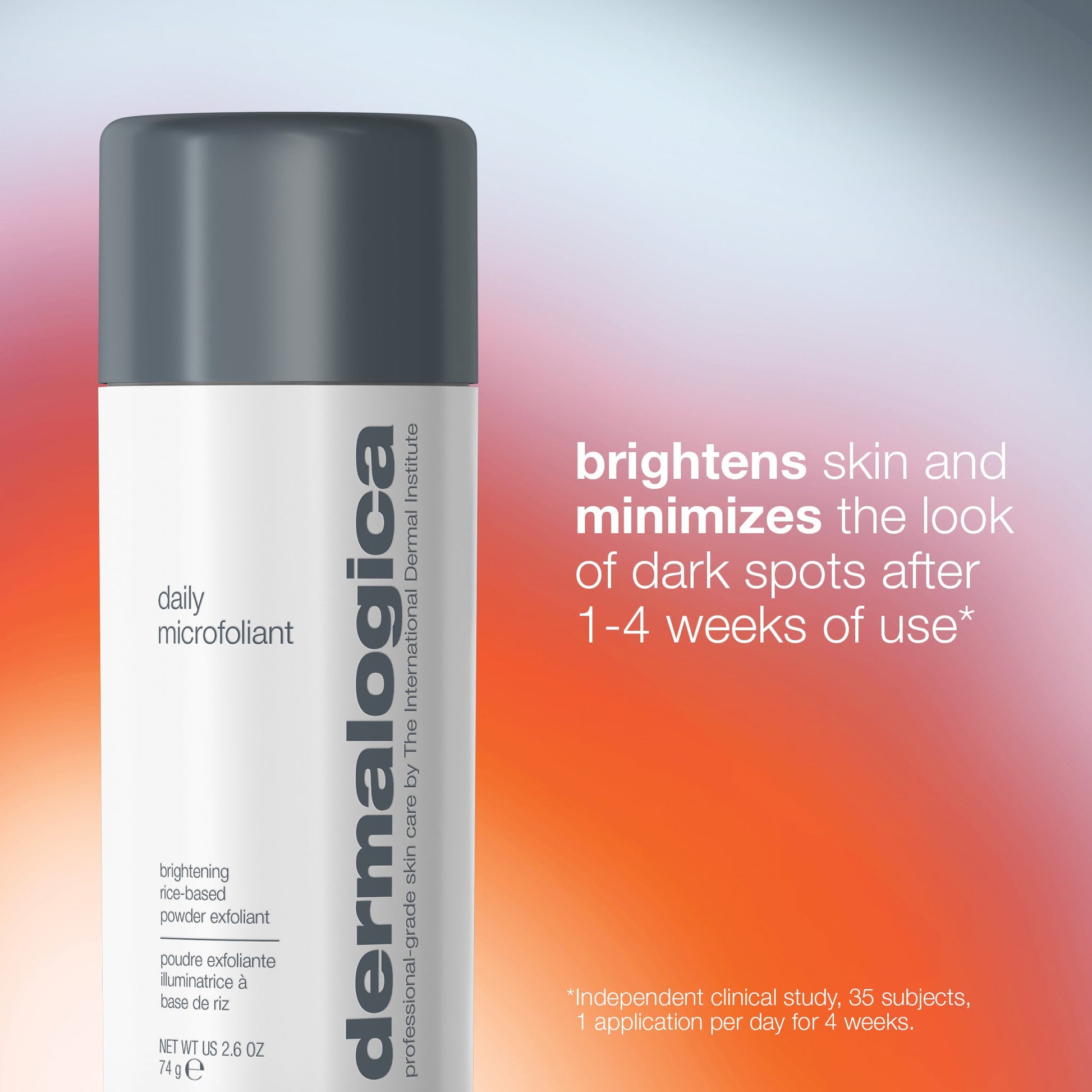cleanse + brighten daily microfoliant claim
