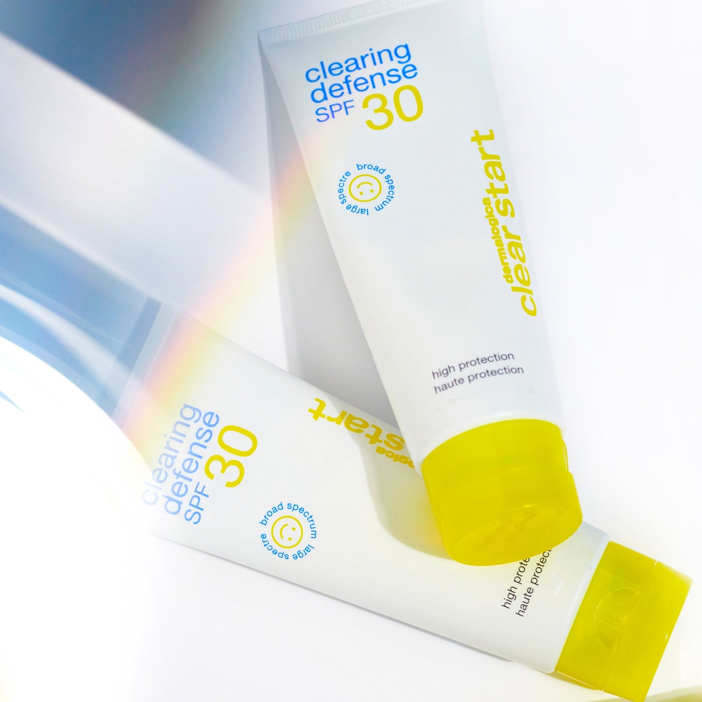 Two Clearing Defense SPF 30 bottles