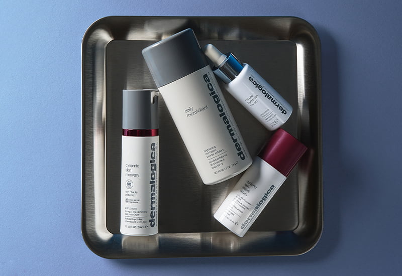 dynamic skin recovery spf50, daily microfoliant, circular hydration serum, dynamic skin retinol serum