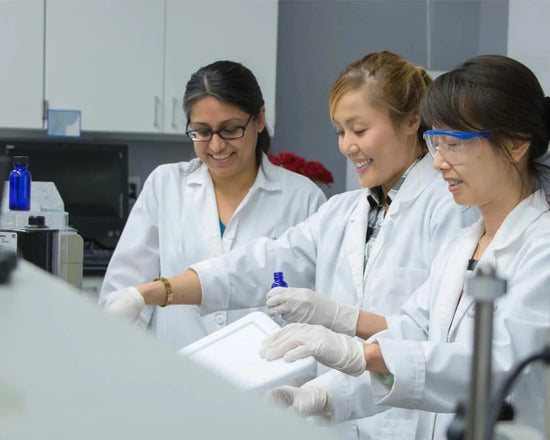 dermalogica employees in lab