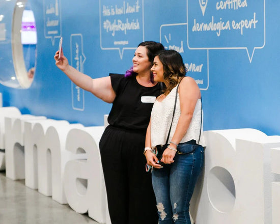 woman posing for photo at corporate events