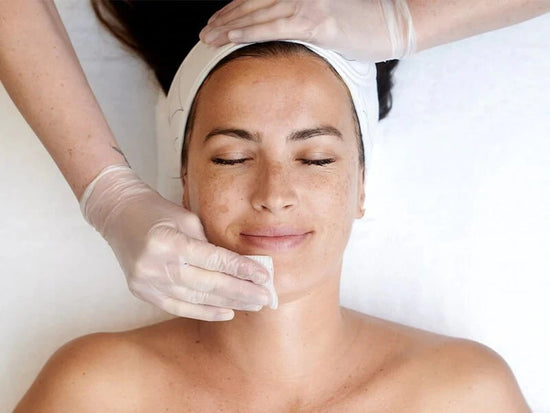 woman smiling receiving treatment