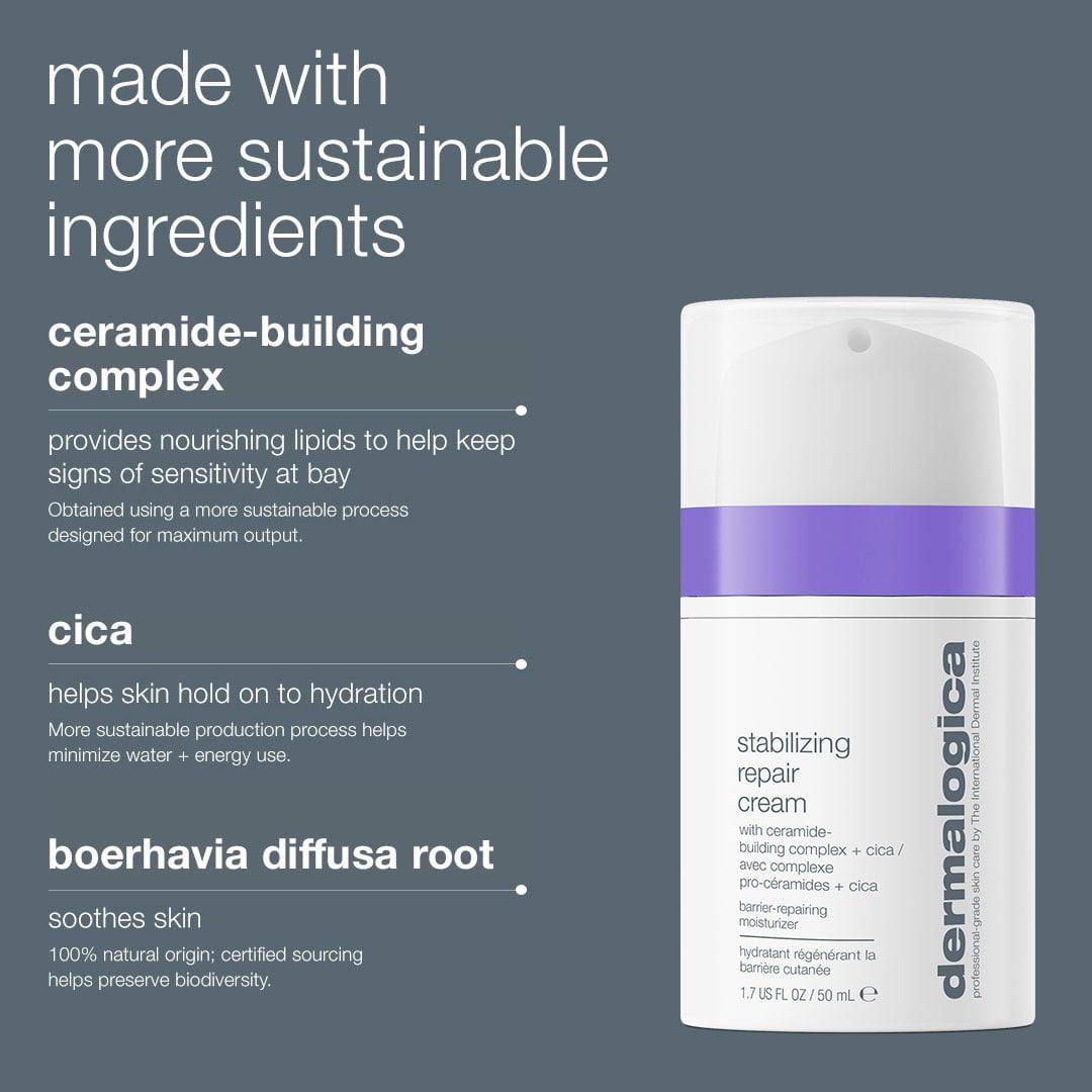 stabilizing repair cream made with more sustainable ingredients