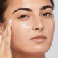 woman rubbing in stress positive eye lift
