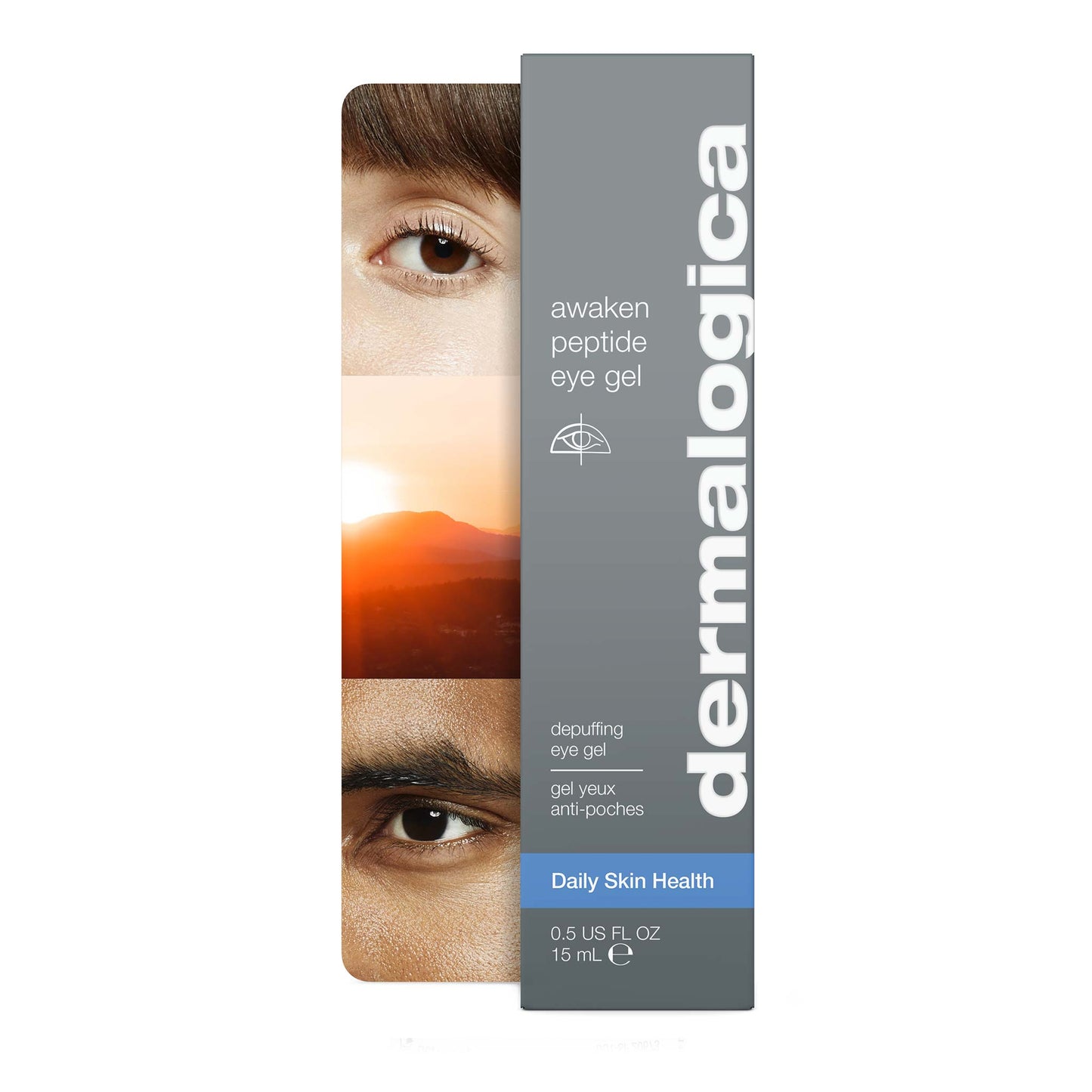 awaken peptide eye gel front of carton